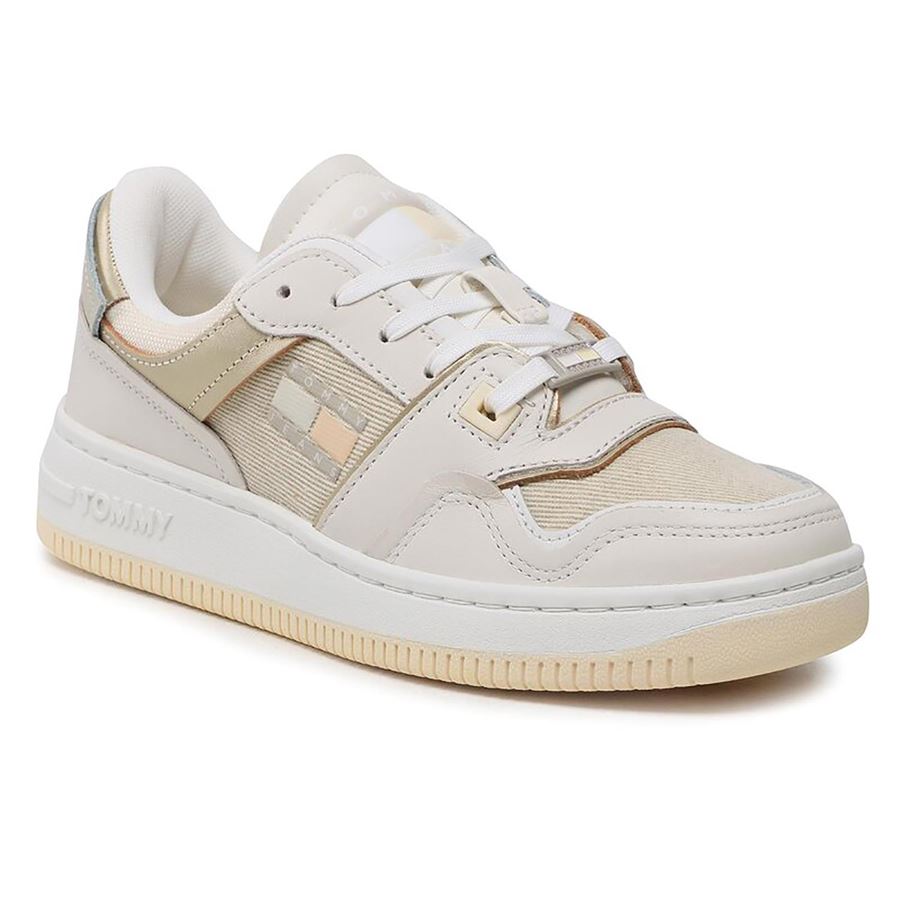 Tjw Retro Basket Lc Material Mix sneakers da donna Tommy Jeans | EN0EN02356YBI